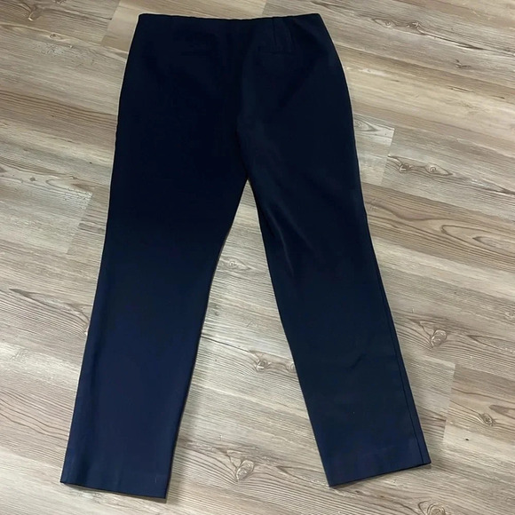 Talbots Refined Bi-stretch straight leg pants Trousers Navy Womens size 10P - Picture 10 of 12